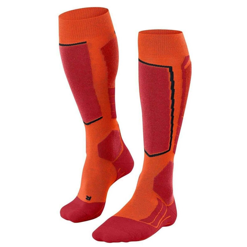 Falke SK2 Intermediate Wool Skiing Knee-High Socks - Flash Orange