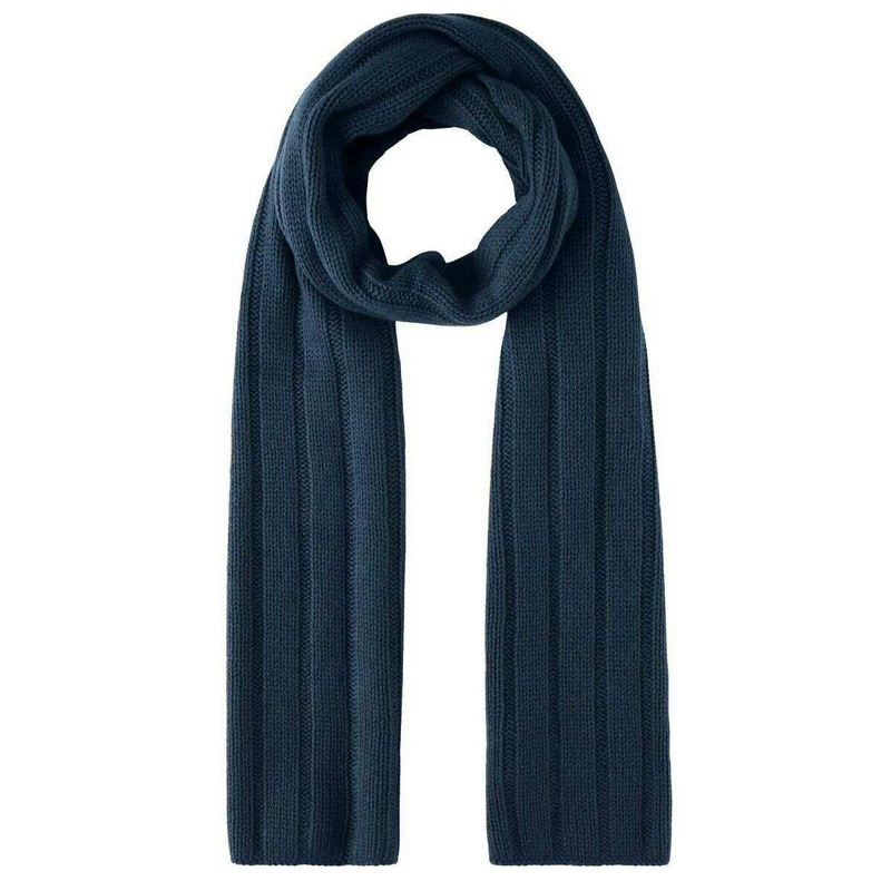 Falke Sporty Rib Cashmere Scarf - Space Blue