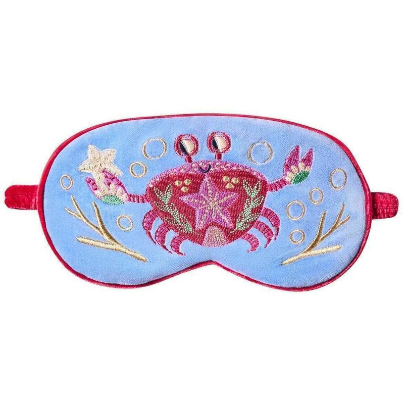 Powder Seafaring Crab Lavender Eye Mask - Cornflower Blue