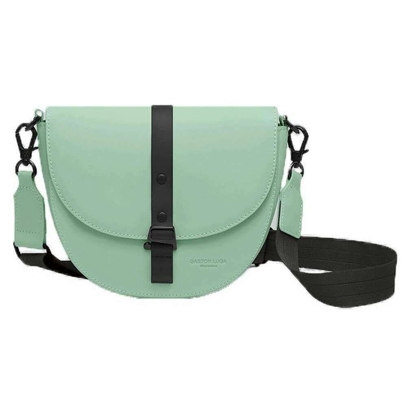 Gaston Luga Splash Moon Crossbody Bag - Muted Mint Green