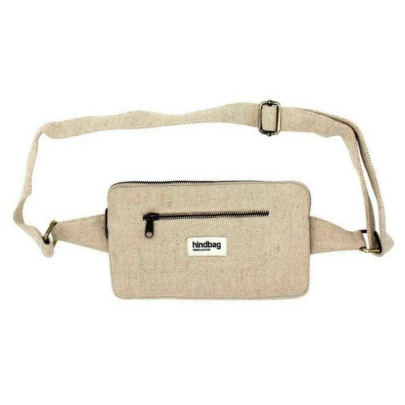 Hindbag Harry Rectangular Bum Bag - Jute Cream