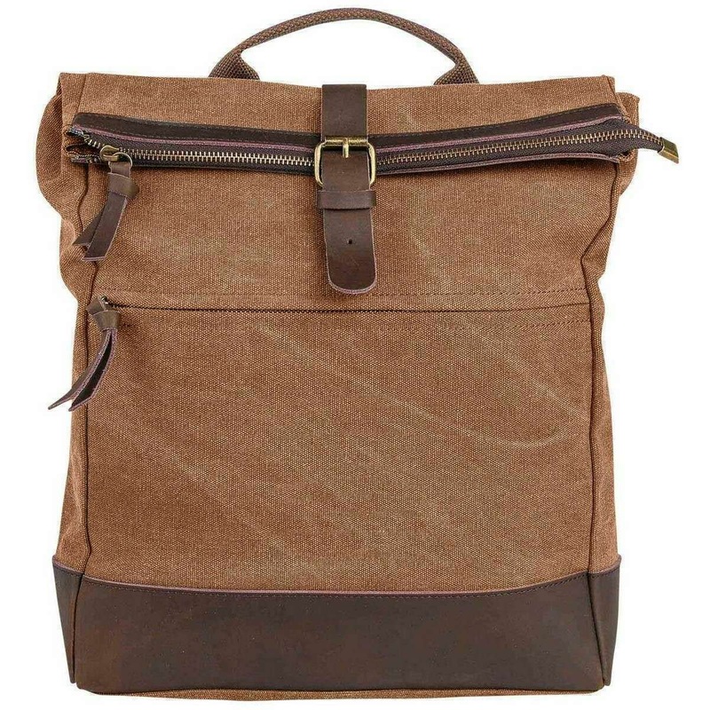 ZEDE Military School Backpack - Camel Brown