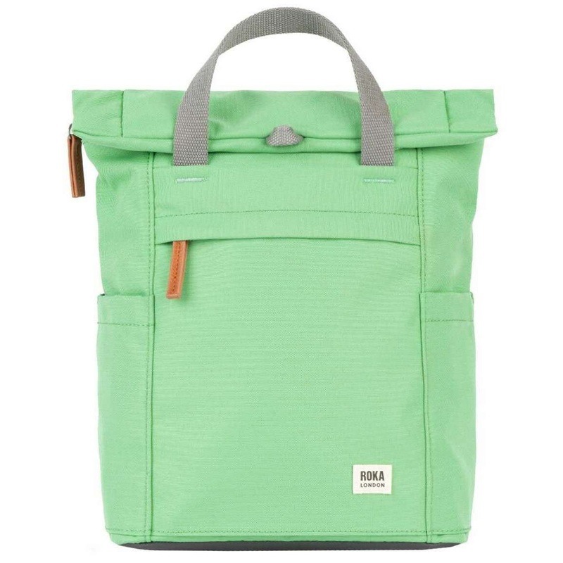 Roka Finchley A Small Recycled Canvas Backpack - Peppermint Green