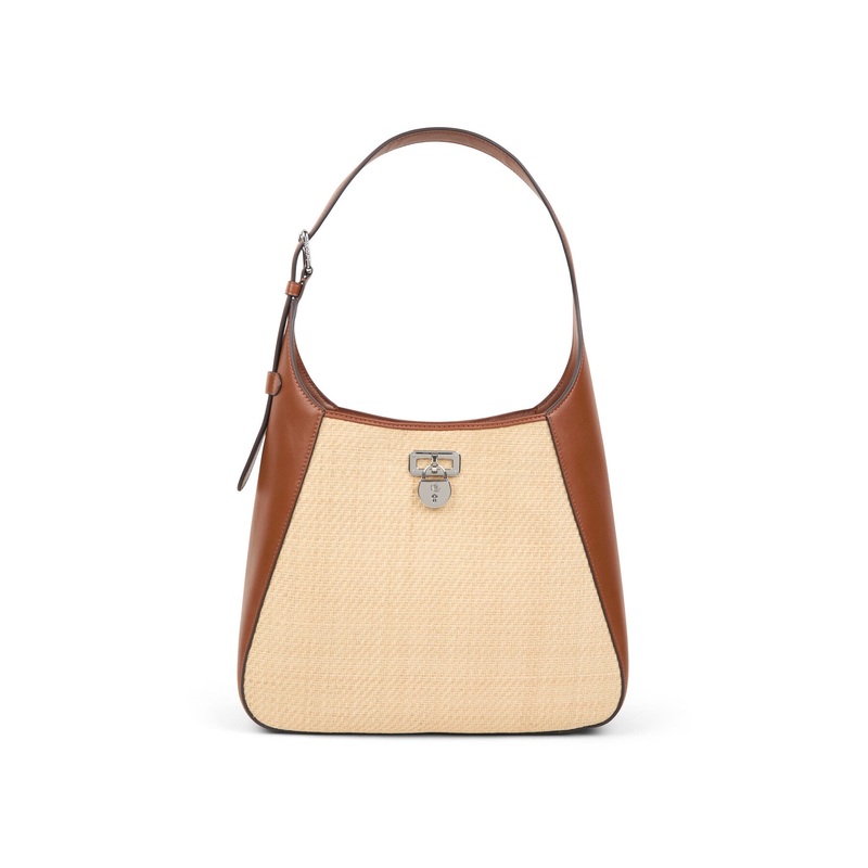 Raffia Large Tanner Shoulder Bag