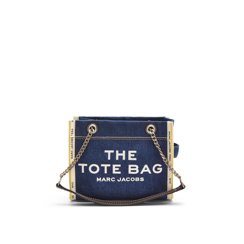 The Denim Chain Small Tote Bag