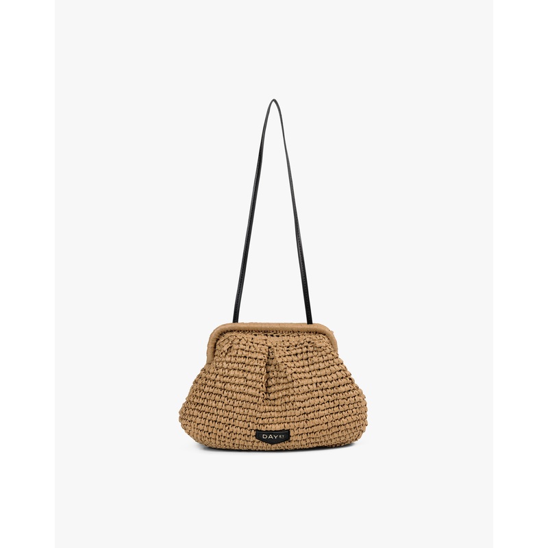Medium Straw Clutch Handbag