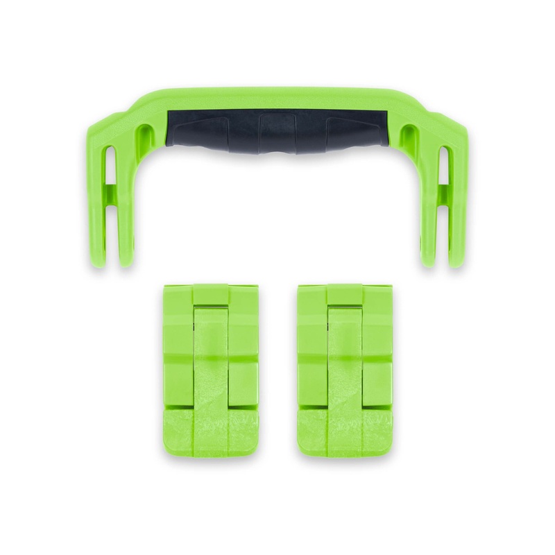 Pelican 1430 Replacement Handle & Latches, Lime Green (Set of 1 Handle, 2 Latches)