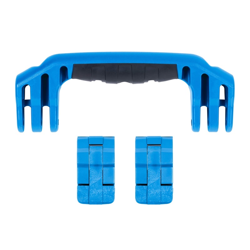 Pelican 1500 Replacement Handle & Latches, Blue (Set of 1 Handle, 2 Standard Latches)