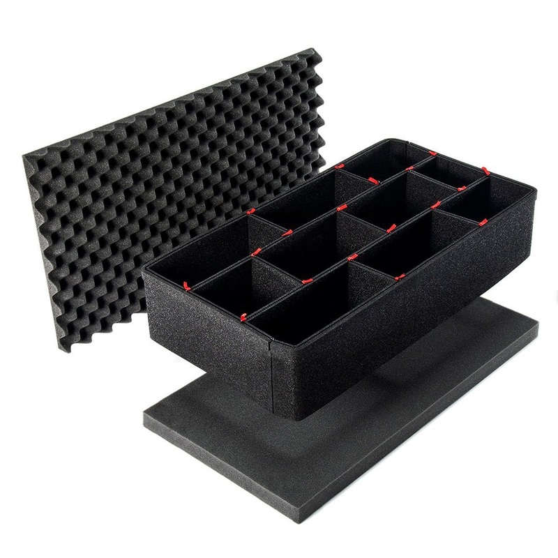 Pelican 1600 TrekPak Kit, Customizable Padded Divider System