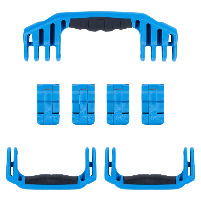 Pelican 1610 Replacement Handles & Latches, Blue (Set of 3 Handles, 4 Latches)