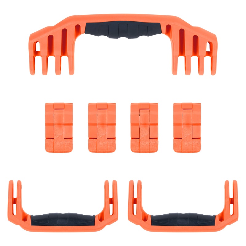 Pelican 1620 Replacement Handles & Latches, Orange (Set of 3 Handles, 4 Standard Latches)