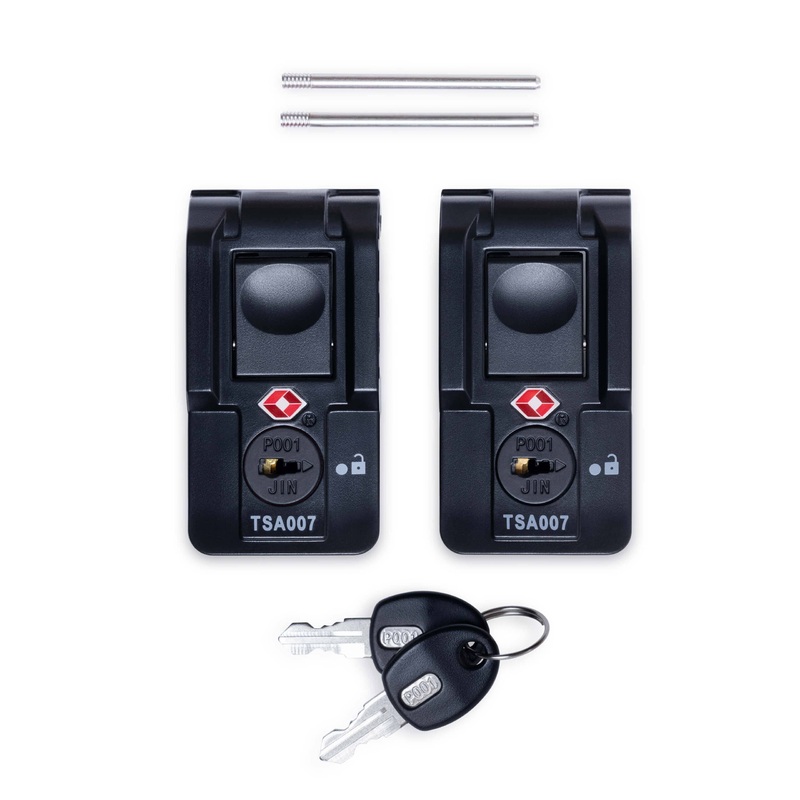 Pelican Air TSA Locking Latches, Black, Push-Button (Set of 2 with Keys)