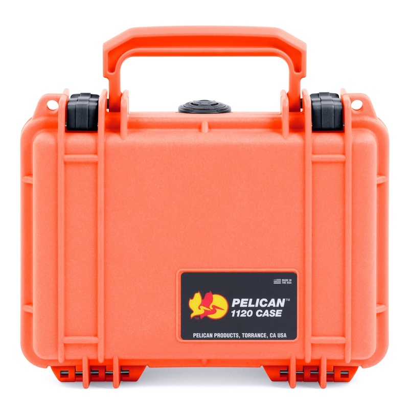 Pelican 1120 Case, Orange with Black Latches