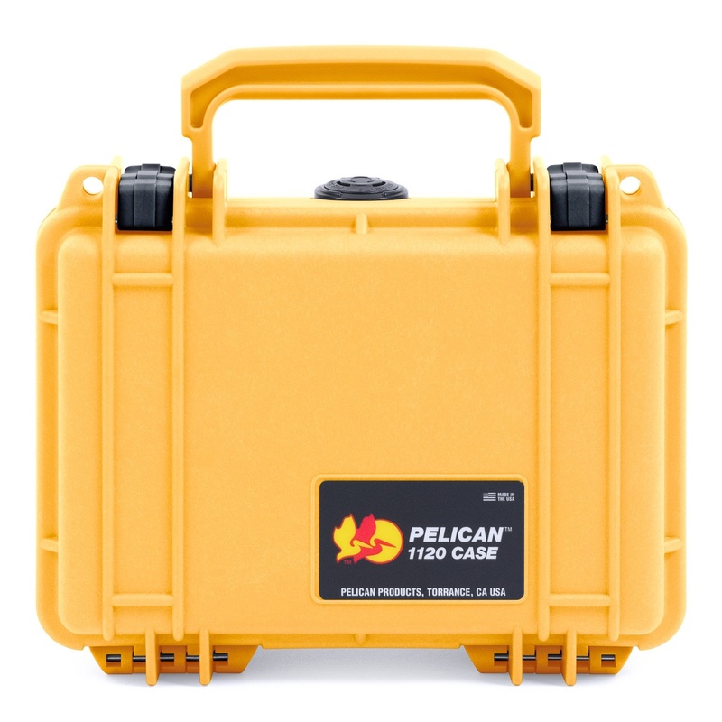 Pelican 1120 Case, Yellow with Black Latches