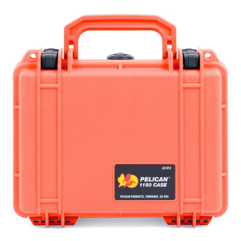 Pelican 1150 Case, Orange with Black Latches