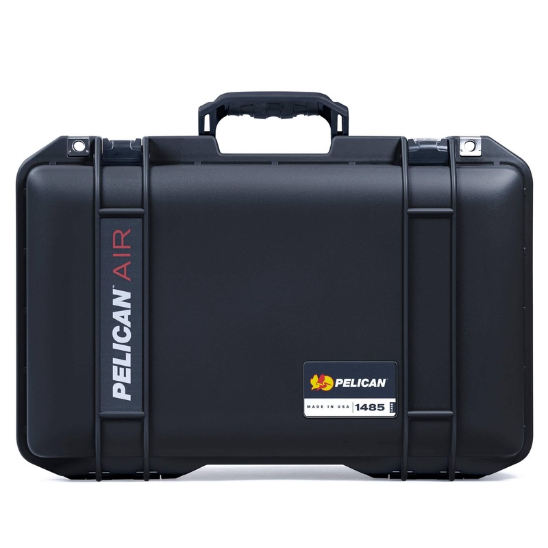 Pelican 1485 Air Case, Black with Black Handle & TSA Locking Latches