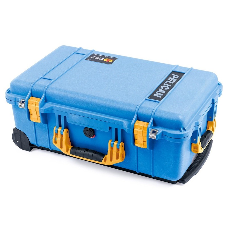 Pelican 1510 Case, Blue with Yellow Handles & Latches