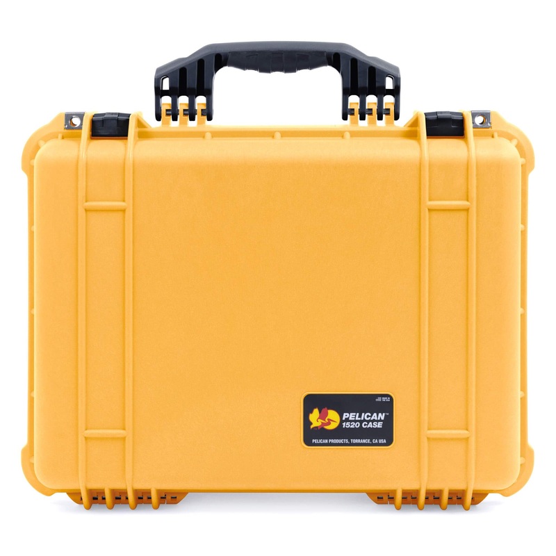 Pelican 1520 Case, Yellow with Black Handle & Latches