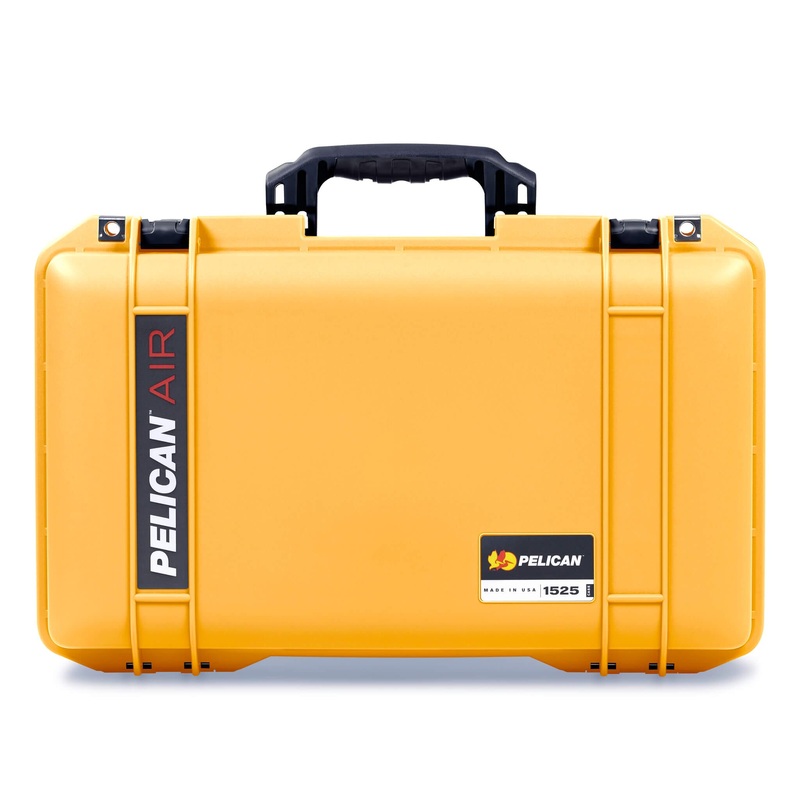 Pelican 1525 Air Case, Yellow with Black Handle & Latches