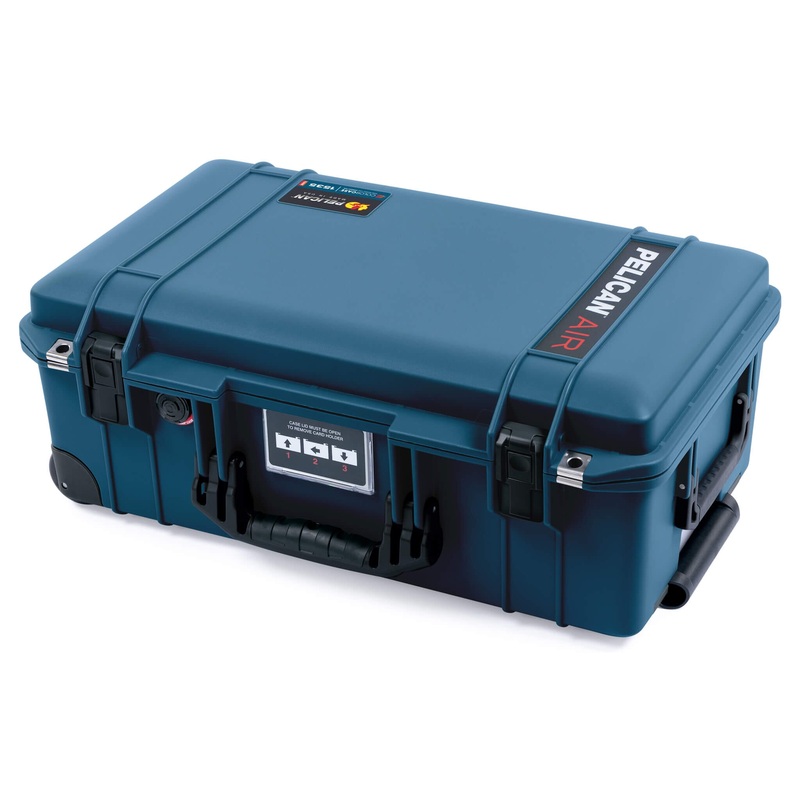 Pelican 1535 Air Case, Deep Pacific with Black Handles & Latches