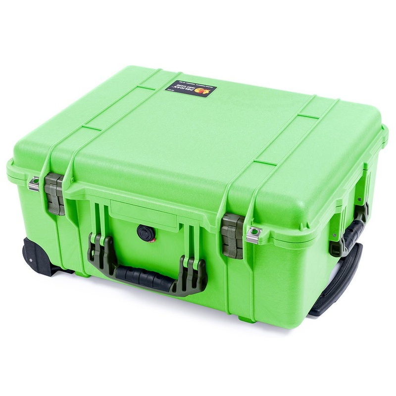 Pelican 1560 Case, Lime Green with OD Green Handles & Latches