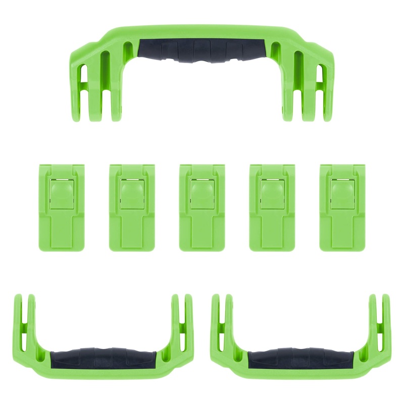 Pelican 1626 Air Replacement Handles & Latches, Lime Green (Set of 3 Handles, 5 Latches)