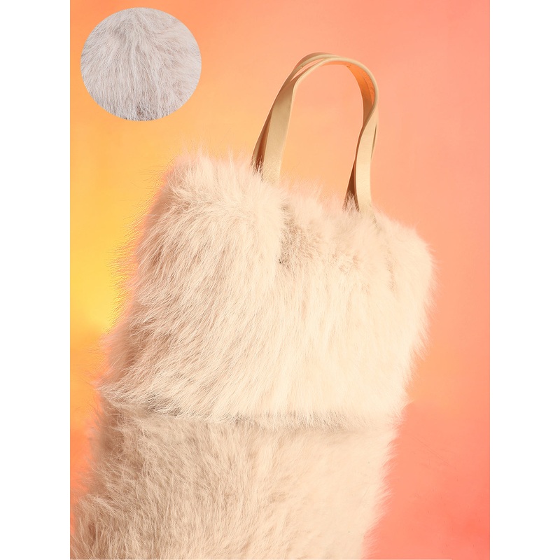 The Fur Hand Bag - Baby Pink