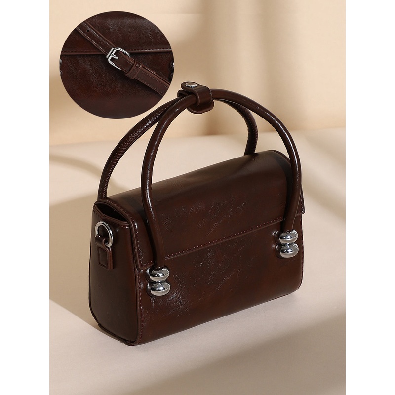 The Orb Mini Sling Bag - Coffee Brown