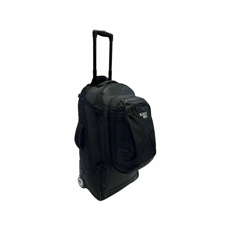 Black Wolf - 85L (+20L) Grand Tour II wheel bag with backpack straps - Deep Well