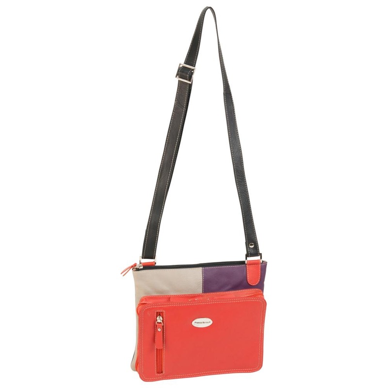 Franco Bonini - 1308 Leather crossbydy sling - Orange Multi