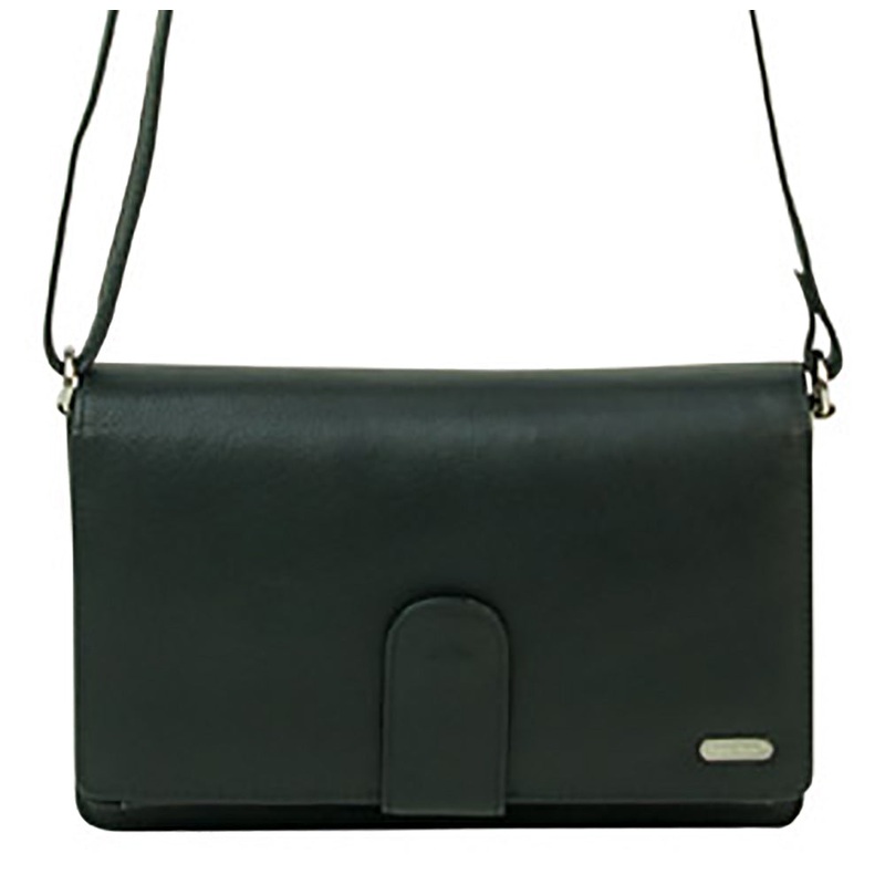 Franco Bonini - 481A Leather Organised Handbag/Wallet - Black