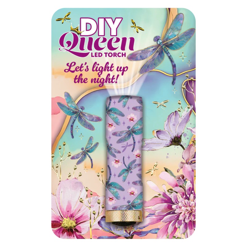 Lisa Pollock - TRCH03 LED Torch - Delightful Dragonflies
