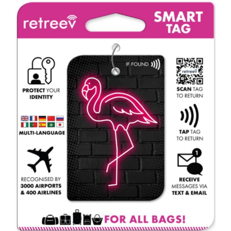 Retreeve - Smart Tag - Flamingo