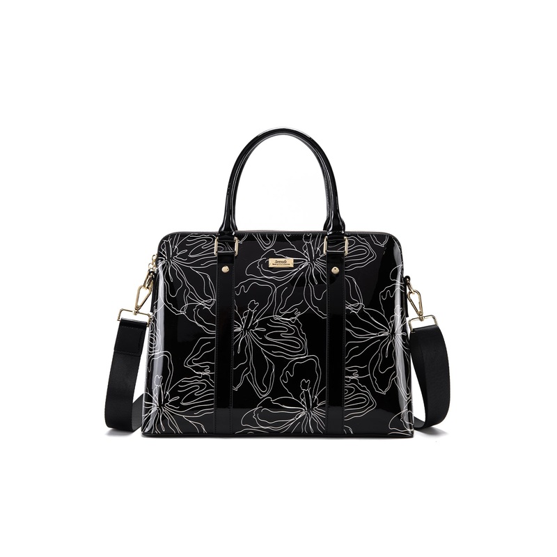 Serenade - SF7-6006 Tahlee Leather laptop Business bag - Black