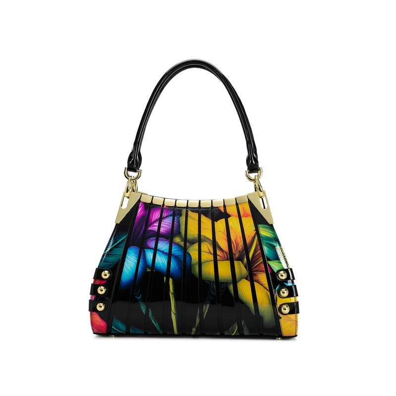 Serenade - SN84-7330 Mila Print Monica Patent leather handbag - Multi