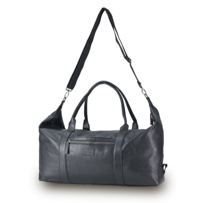 Tosca - VG012 Vegan Leather Duffle bag - Black