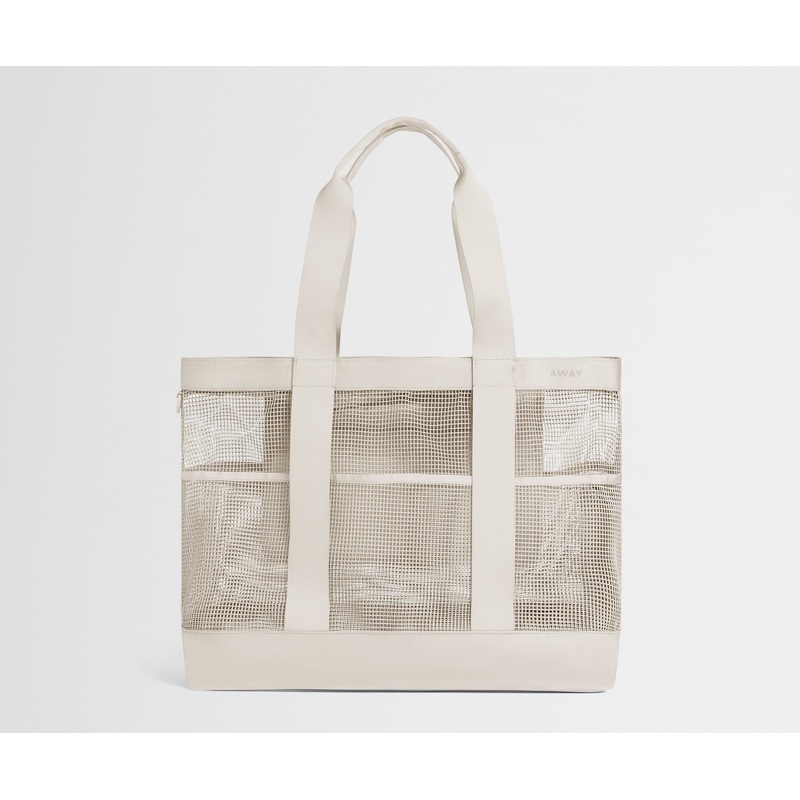 Beach Tote in Salt White