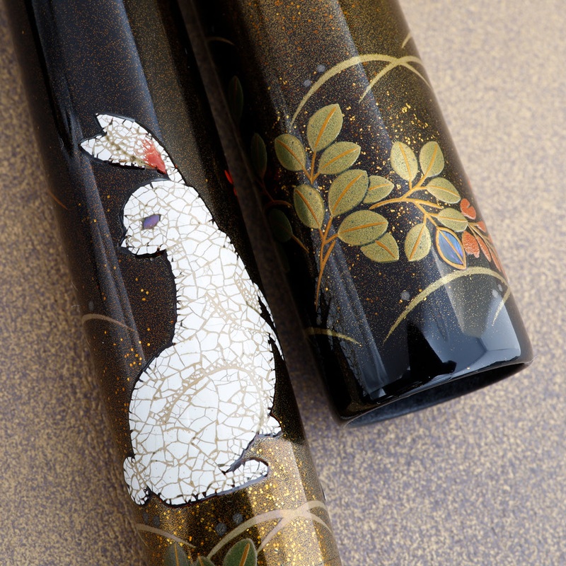 Namiki Emperor N50 Rabbit in Moonlight Maki-e Fountain Pen by Kazuo Nihei