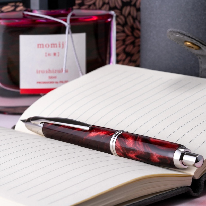 Pilot Vanishing Point SE Fountain Pen | Marble Red (Fine Nib)