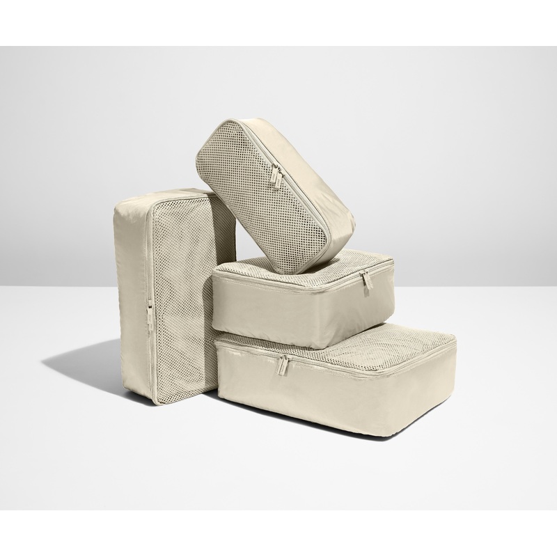 The Insider Packing Cubes in Salt White