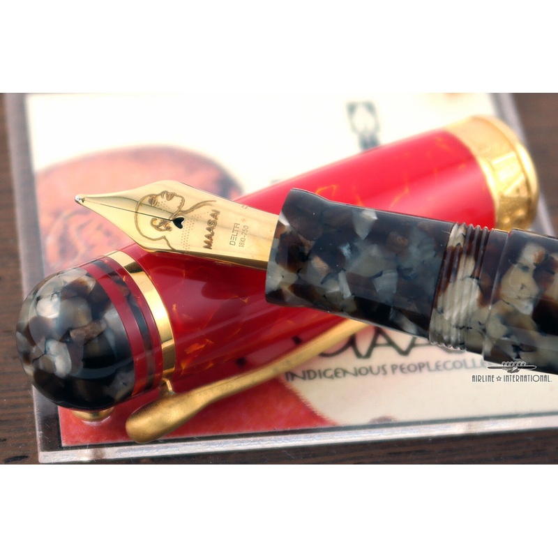 Delta Indigenous Peoples 'Maasai' LE Vermeil Fountain Pen #1880/1880
