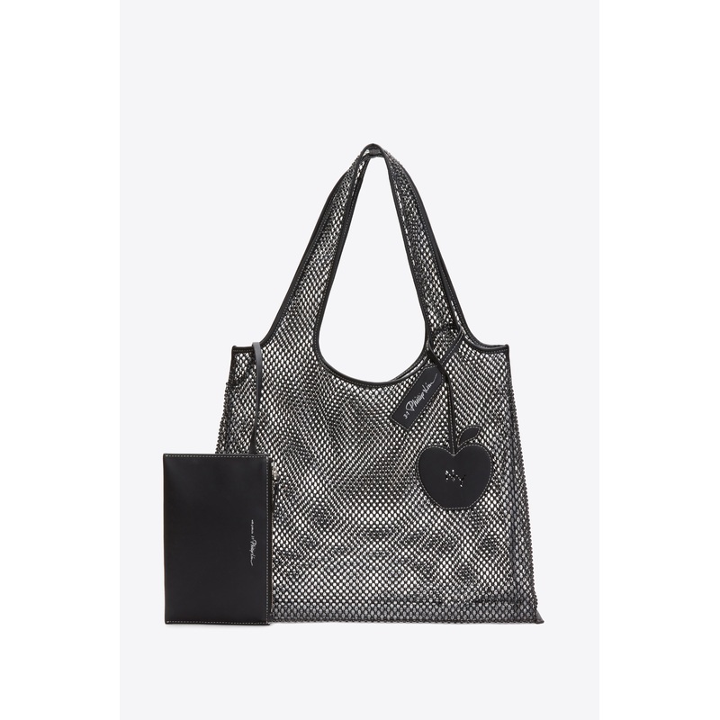Embellished Mesh Market Tote