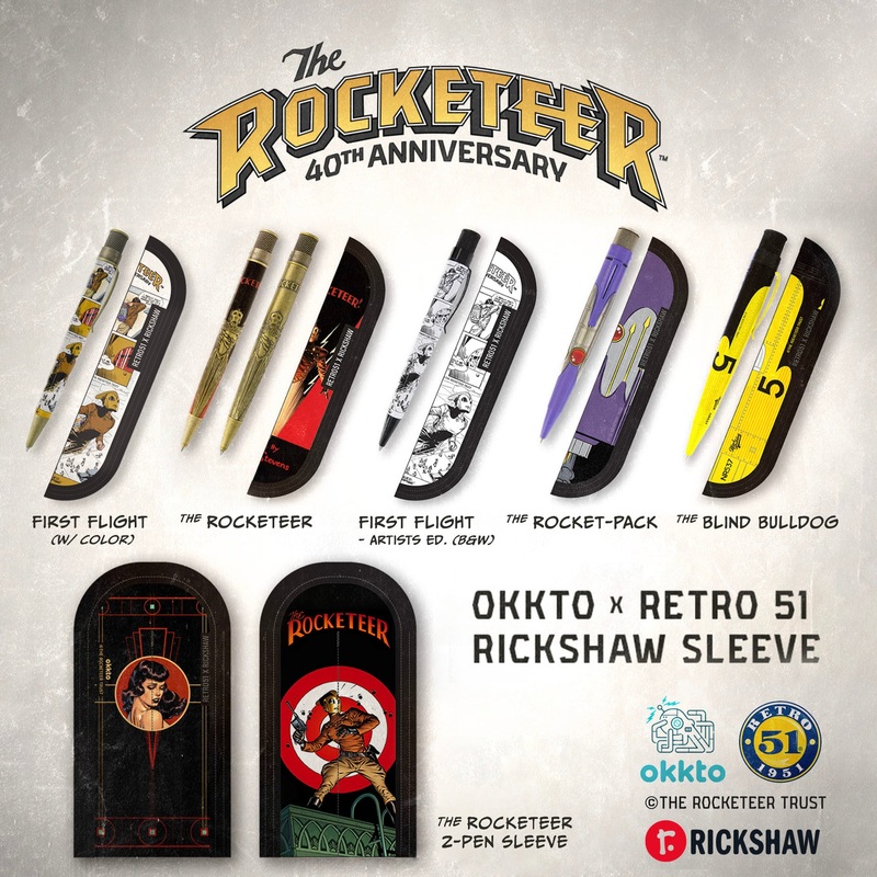 Retro 51 "THE ROCKETEER" Rickshaw Pen Sleeves