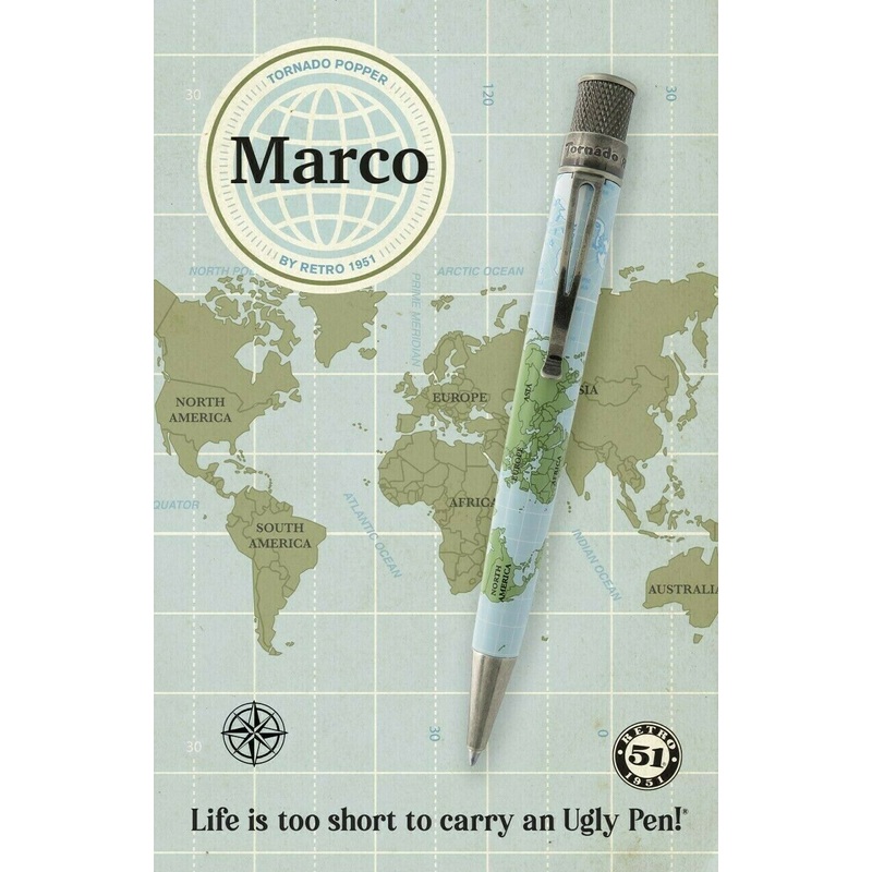 Retro 51 Tornado Popper "Marco" Ballpoint Pen XBP-20P6 - UNSEALED