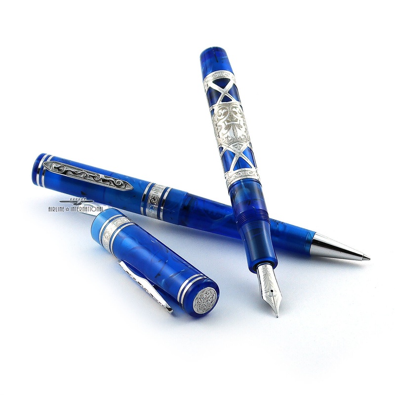 Visconti Blue Empire Limited Edition Fountain (M) & Ballpoint Set