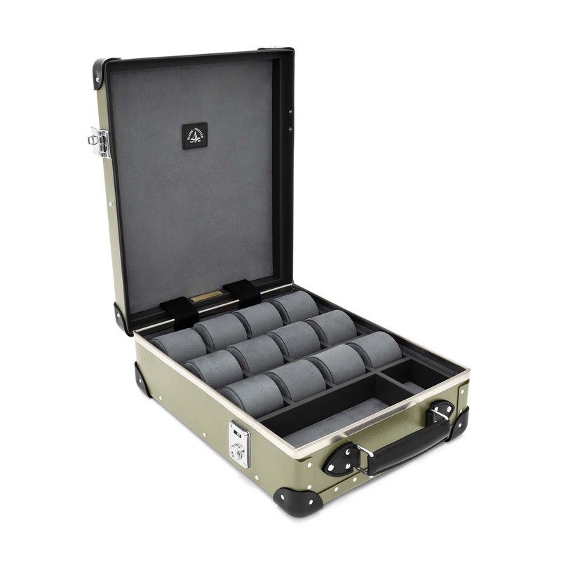 Centenary  12-Slot Watch Case | Olive/Black/Chrome