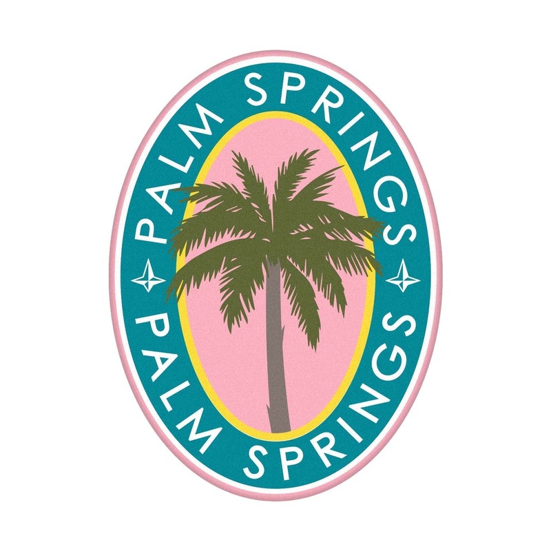 Palm Springs  Leather Sticker