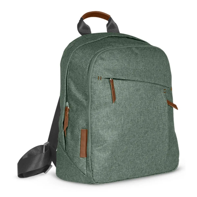 UPPAbaby Changing Backpack - Emmett (Green Mlange / Saddle Leather)