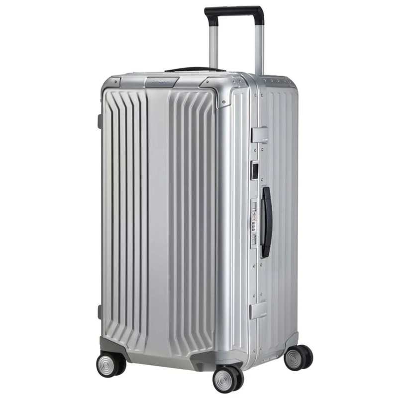 Samsonite Lite-Box ALU Anodised Aluminium 74 cm 4 Wheel Trunk - Aluminium
