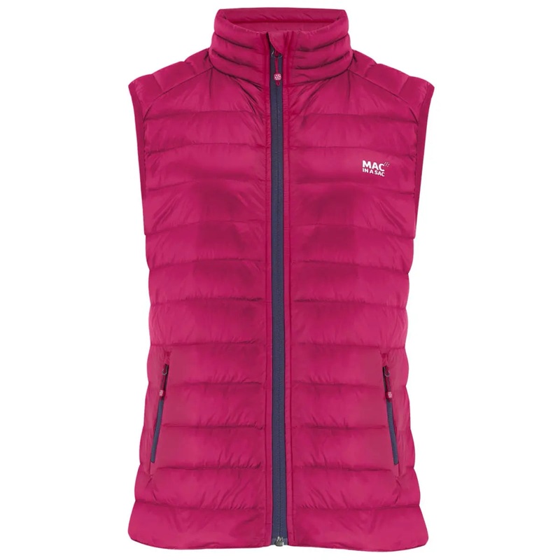 Mac in a Sac Ladies Alpine Duck Down Vest - Size 14 - Fuchsia